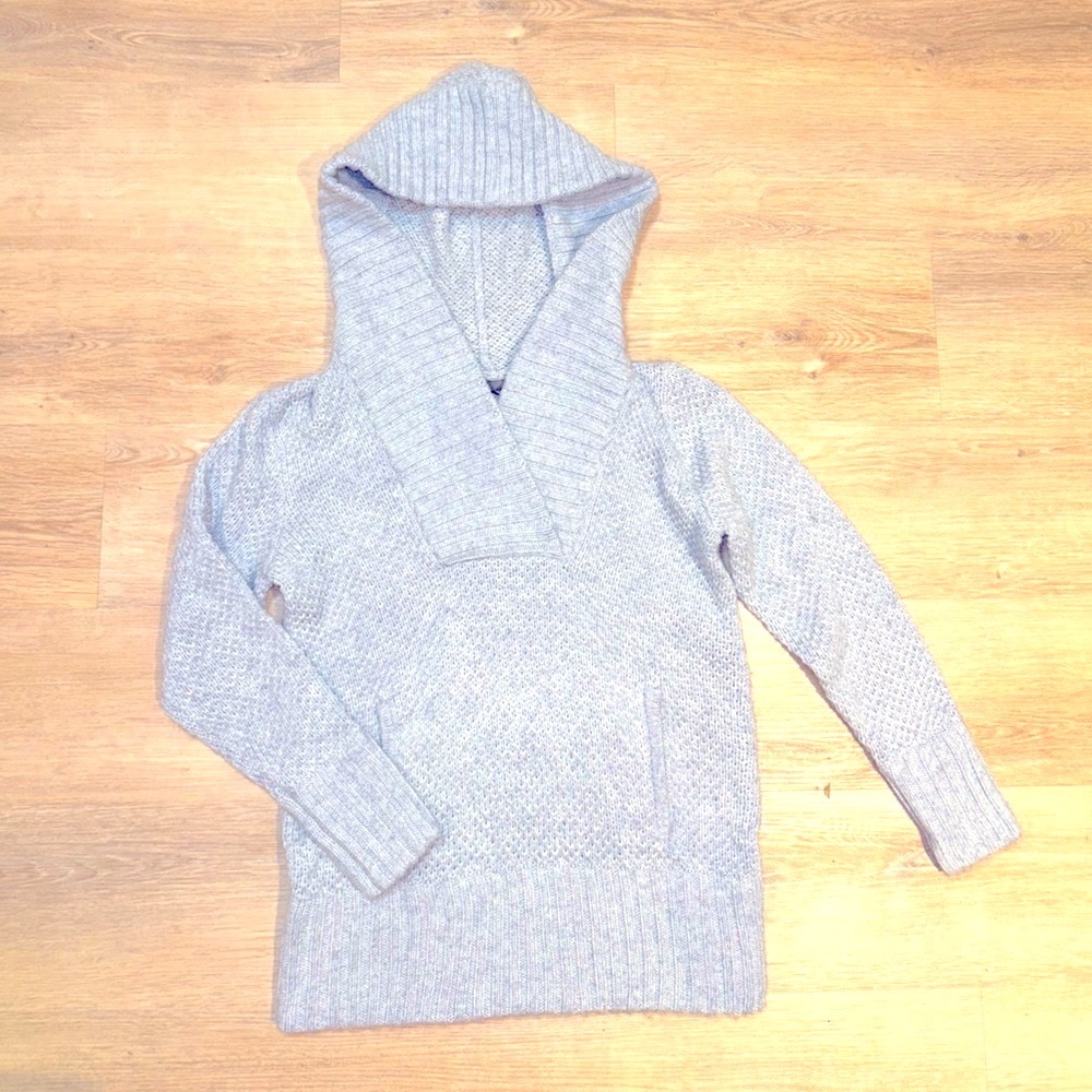 Blue hooded Sweater Size Med